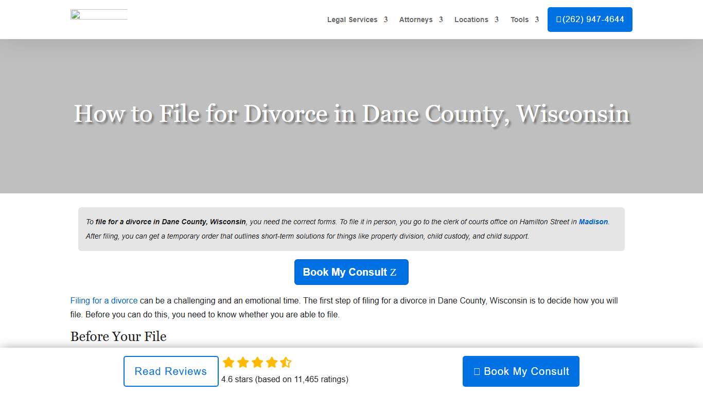 How to File for Divorce in Dane County, Wisconsin Sterling Lawyers, LLC