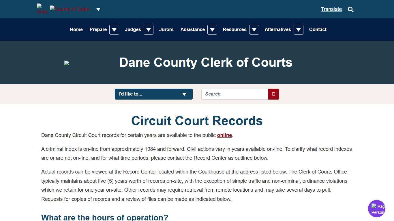 Court Records Dane County Clerk of Courts